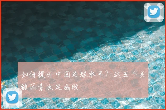 如何提升中国足球水平？这五个关键因素决定成败